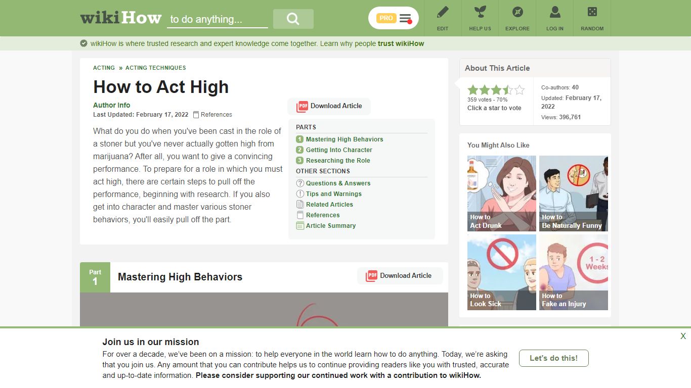 How to Act High (with Pictures) - wikiHow