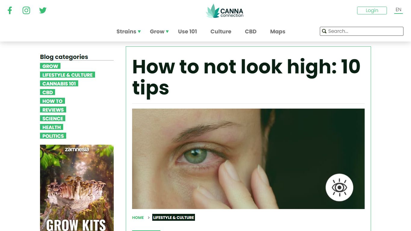 How to not look high: 10 tips - CannaConnection